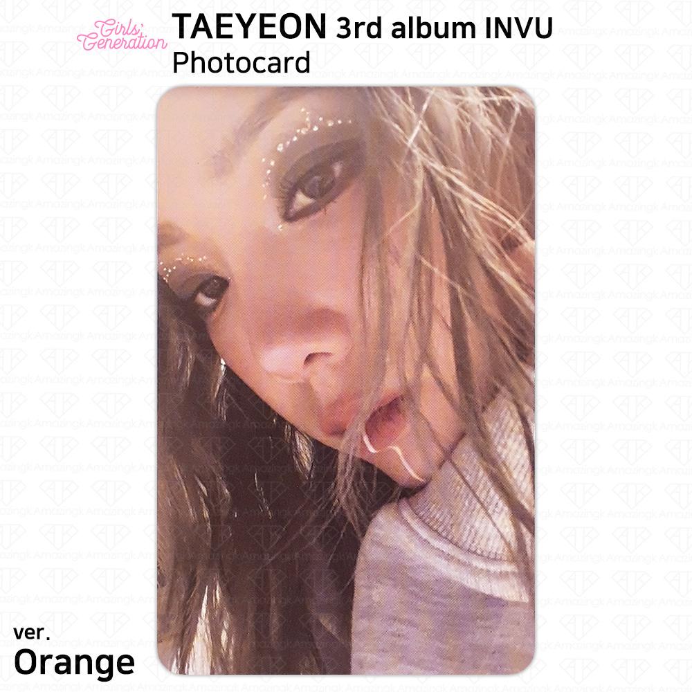 

Третий альбом Тэён из SNSD GG Girls’ Generation Официальная фотокарточка INVU KPOP ver. Orange #01