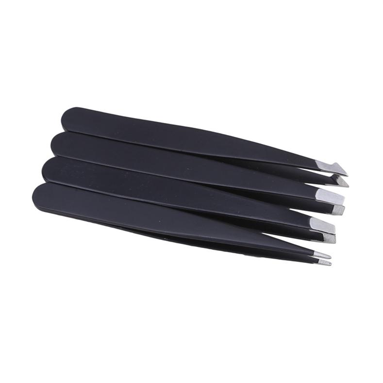 4 pezzi/3 pezzi pinzette di precisione per sopracciglia clip per depilazione sopracciglio in acciaio inossidabile set di strumenti di bellezza