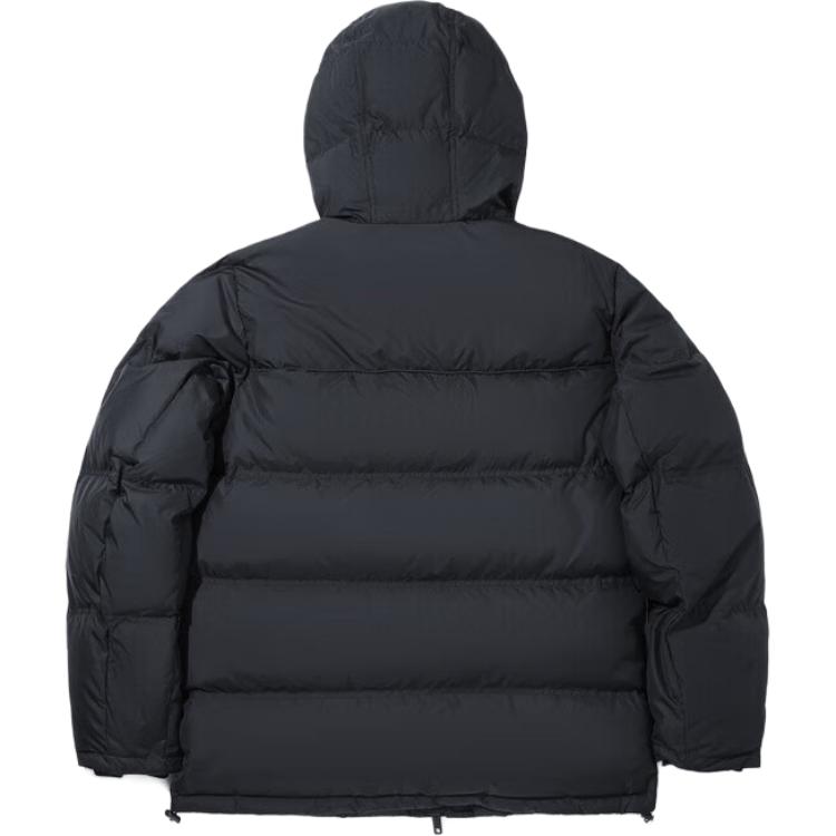 Li Ning Down Jackets Unisex Black Hooded Moderate AYMV725-3