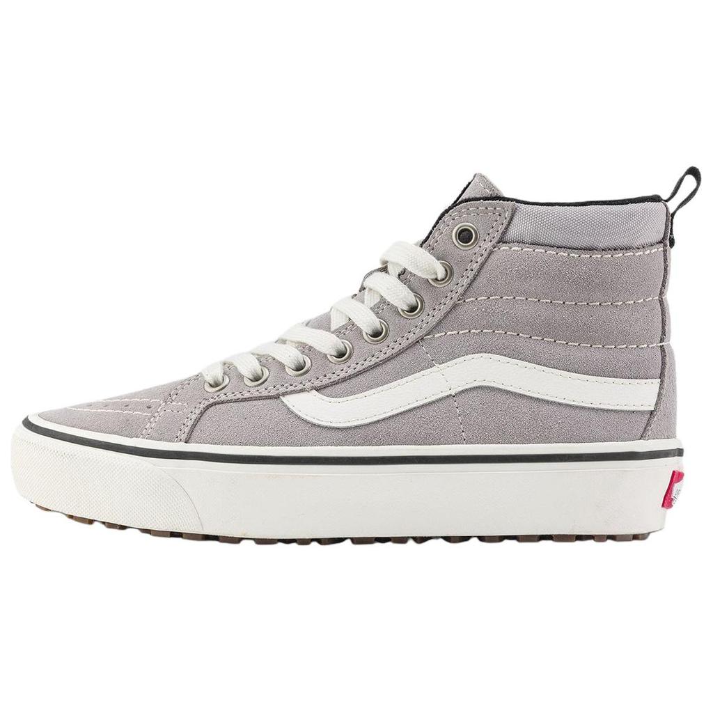Vans Mte Sk8-Hi Isolato Moda Outdoor Confortevole Scarpe da Skate Alte Sneakers Unisex Grigio Bianco VN000EB4KAQ