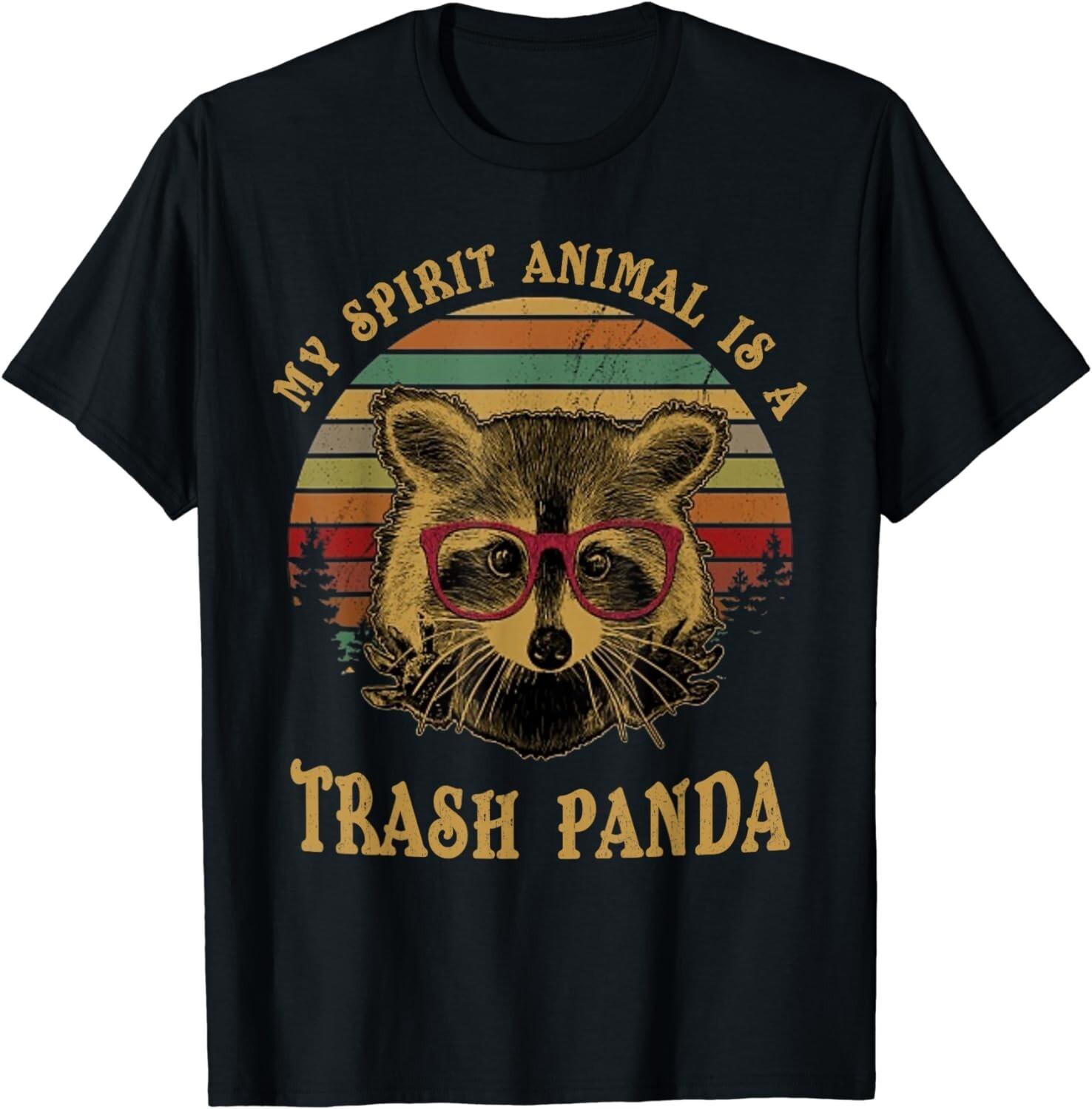 My Spirit Animal is a Trash Panda funny Racoon Gift Unisex T-Shirt S разноцветный