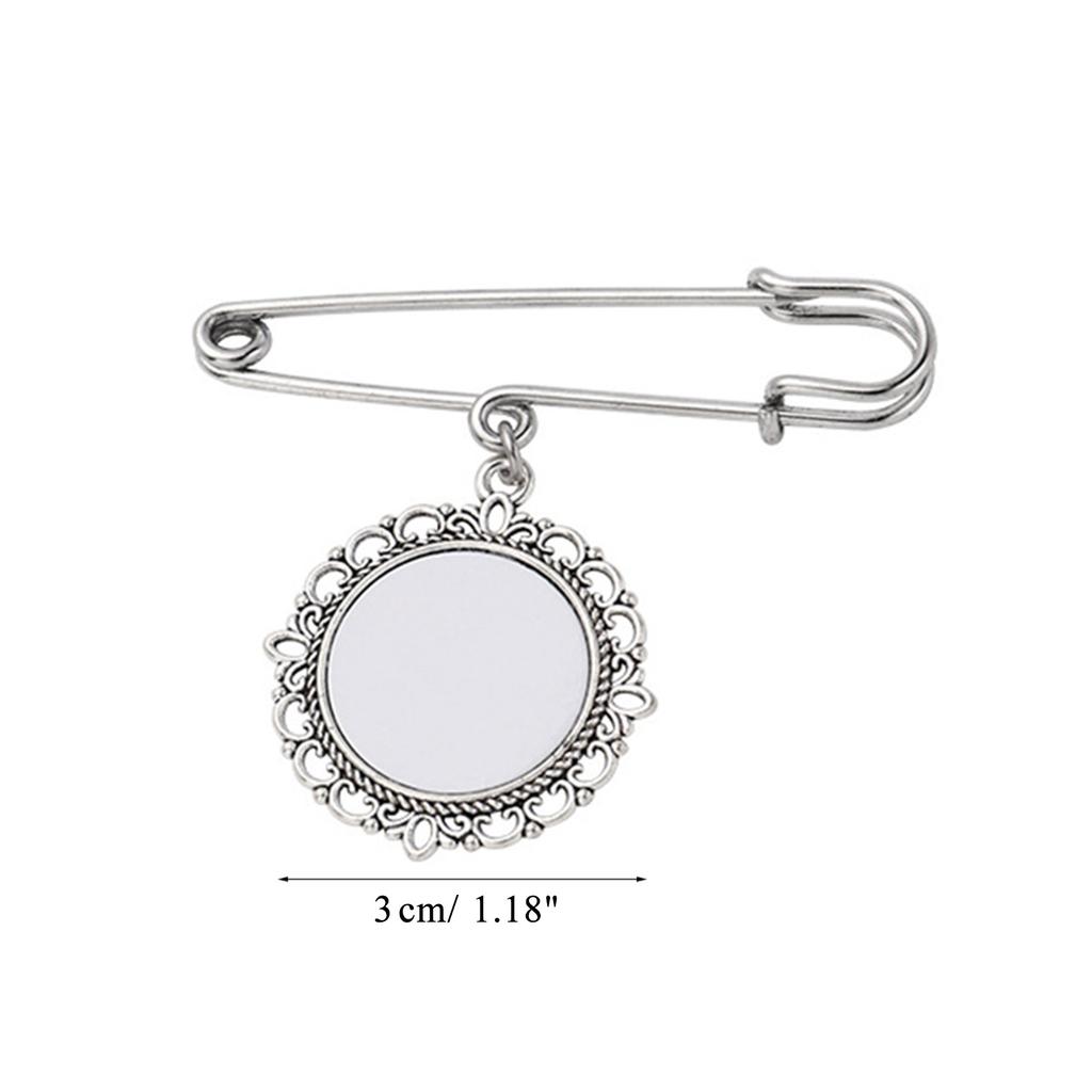 Wedding Bouquet Photo Charm Diy Pin Making Lace Frame Wedding Round Pendant