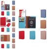 Stilvoller Langlebiger PU-Leder Reisepasshalter Multi-Karten Reisebrieftasche Unisex Reisepasshülle