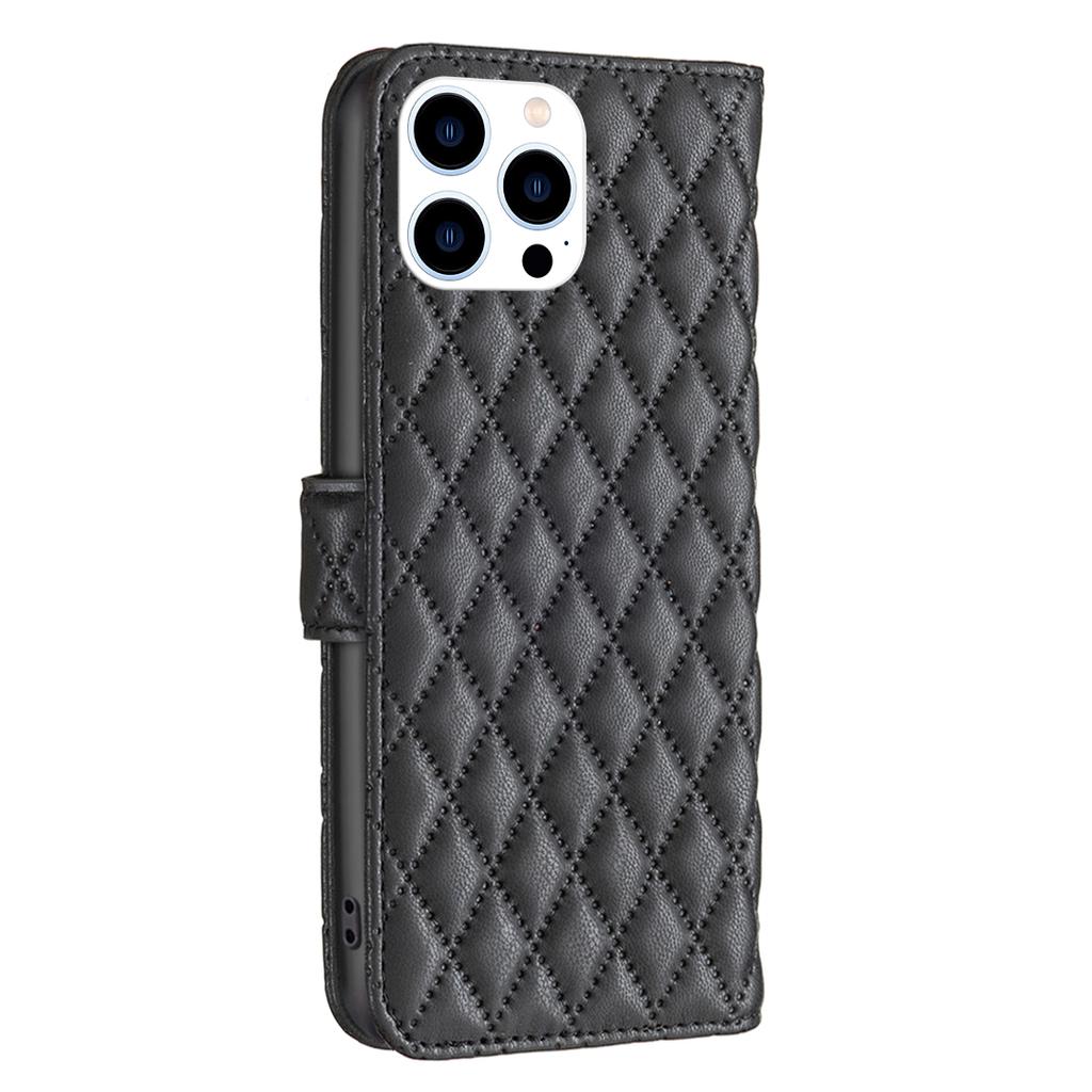 BINFEN COLOR BF Style-14 For iPhone 16 Pro Max Case Leather Phone Cover Card Slot Cash Pocket