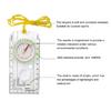 Professional Map Scale Compasses Outdoor Orienteering Compasses Acrylic Compasses Map Ruler Camping Navigation Tool