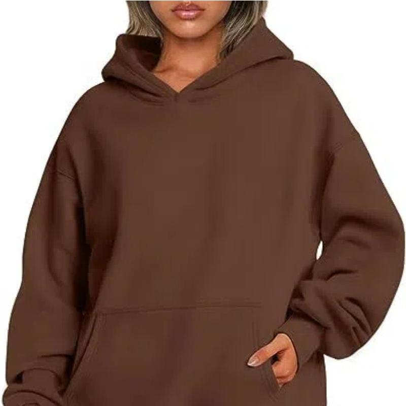 Women's Oversized Casual Hoodie Sweatshirt with Front Pocket - Cozy and Stylish Pullover Hoodies Fleece Swe