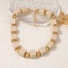 Minimalist Personality Multi Layer Handmade Geometric Colorful Square Beaded Bohemian Necklace Women Fashion Jewelry