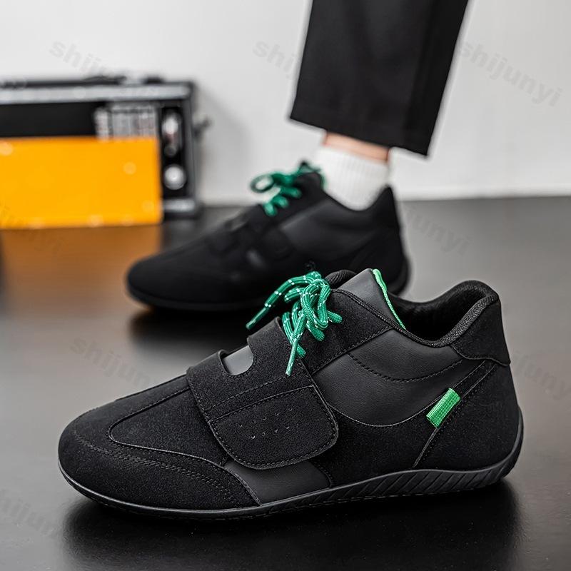 

Color Blocked Casual Sports Shoes for Men 2026 Spring New Fashi Trend Comfortable Flat Shoes Low Top N slip Lace-up Sneakers 39 чёрный