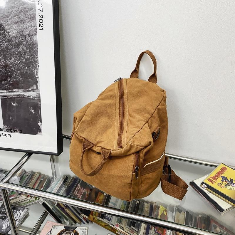 Ретро Универсальная Сумка Через Плечо Сумка Кроссбоди Холщовый Рюкзак Женский Многоцелевой Оригинальный Дизайн Винтажный Рюкзак