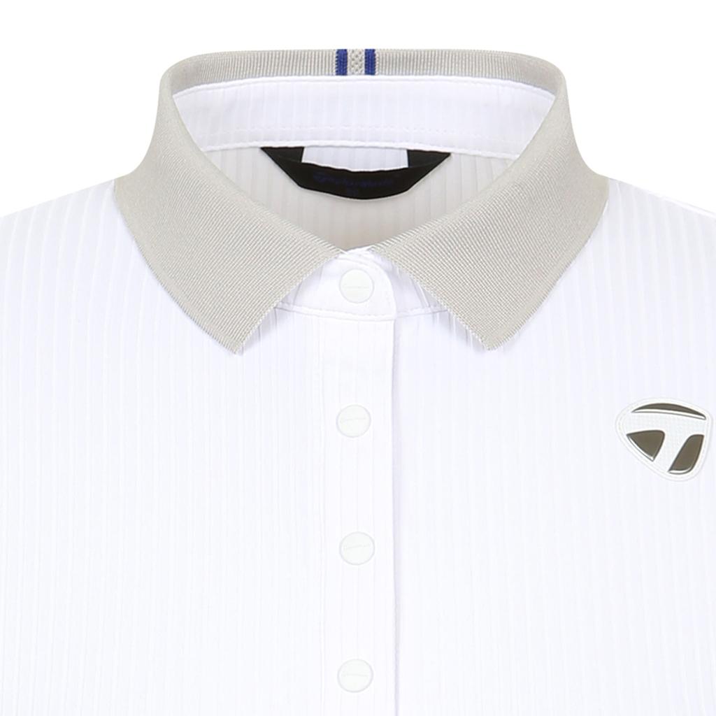 TAYLORMADE APPAREL 26Ss Women'S Color Block Ribbed Collar Short Sleeve T-Shirt T8031T66143-100