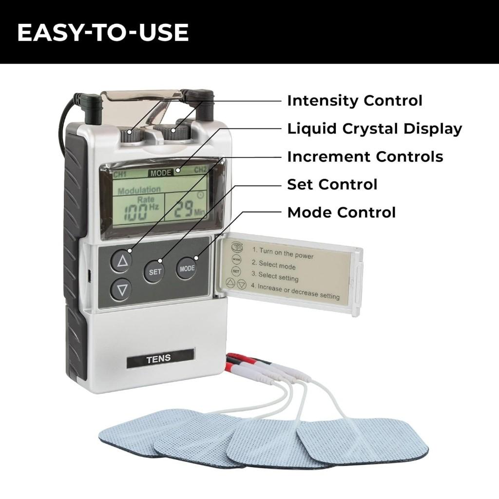 Digital TENS Unit with Accessories Professional TENS Unit Muscle Stimulator Household Pain Relief Physiotherapy Equipment