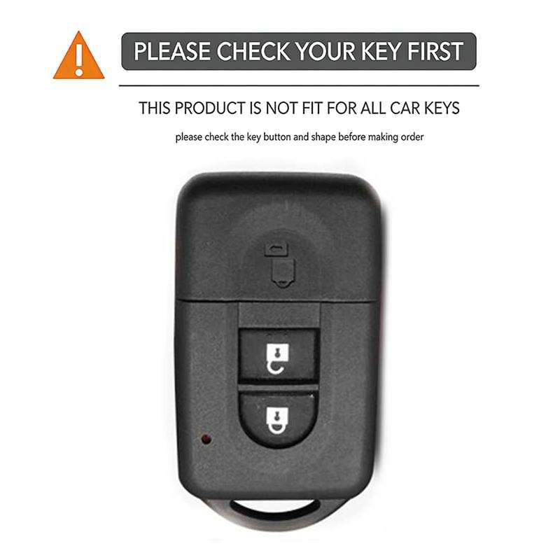 2 Button Silicone Key Case Cover For Nissan Qashqai Micra Juke X-Trail Navara Note Tiida Keyless Fob Shell Skin Holder Protector