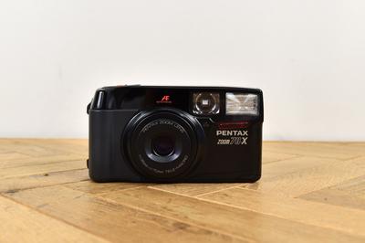 Pentax Zoom 70-X 35mm Film Camera Japan Black Tested