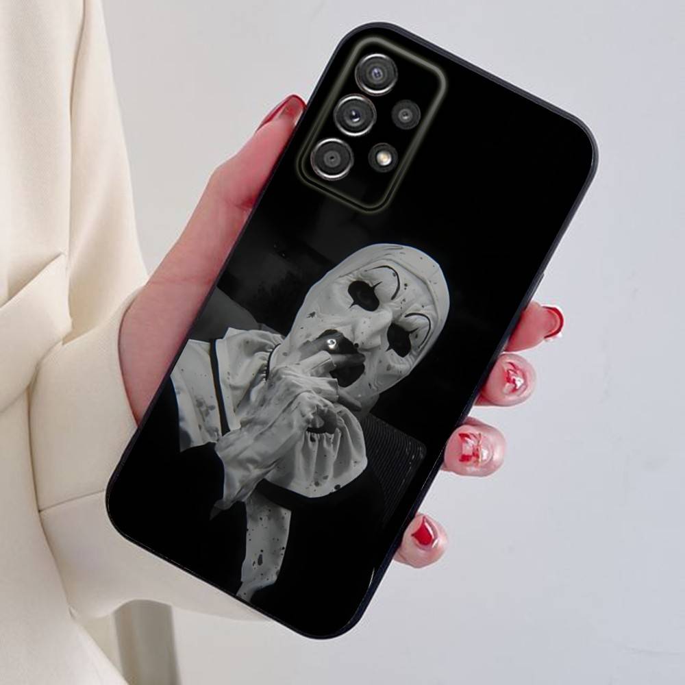 

Art the Clown horror T-Terrifier Phone Case For Samsung S25,24,21,22,23,30,Ultra,20,Plus Black soft silicone case SamsungS25