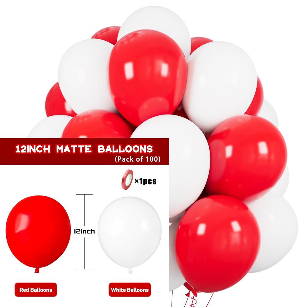 12inch 100pcs Multi-color Latex Balloon Set, Suitable for Weddings, Birthdays, Pop Parties, Bridal Showers, Family Gatherings