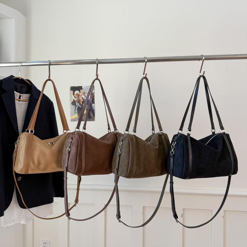 Fashion Women Shoulder Bag Faux Suede Crossbody Bags High Capacity Matte PU Leather Female Tote Handbags