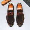 Fashion Fashion Men's Casual Leather Shoes Men Classic British Style Penny Loafers Moccasins Mens Party Wedding Outdoor Driving Flats