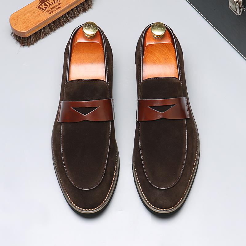 Fashion Fashion Men's Casual Leather Shoes Men Classic British Style Penny Loafers Moccasins Mens Party Wedding Outdoor Driving Flats