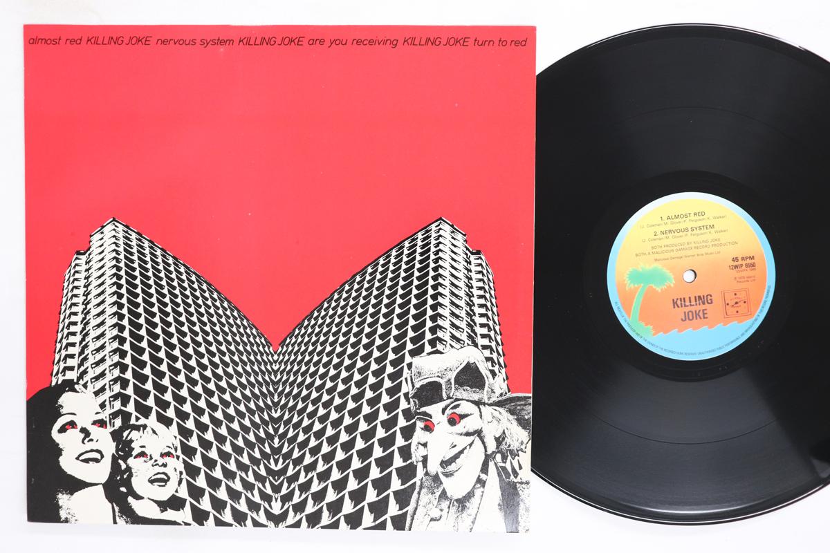12-дюймовая пластинка KILLING JOKE Almost Red 12WIP6550 ISLAND 1979 UK Рок Б/у