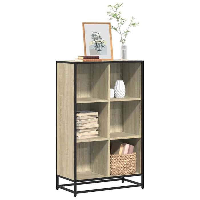 VidaXL Bibliothèque chêne sonoma 65,5x33x107,5 cm bois d'ingénierie, bibliothèque, séparateur de pièce, séparateur, armoire 849160