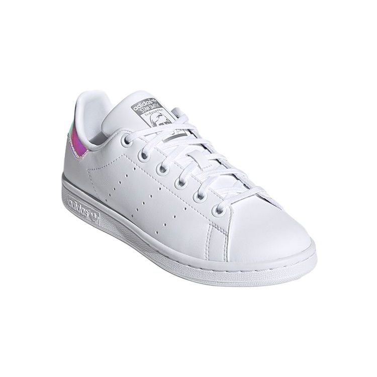 adidas Stan Smith J Fehér Irrizáló Gyerek Sneakerek Felhőfehér Ezüst-Metál FX7521
