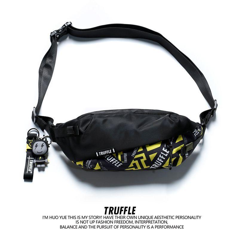 

Truffle Japanese One Shoulder Student Casual Waist Bag (Small size) PSXB-motorized wind + OGZ pendant