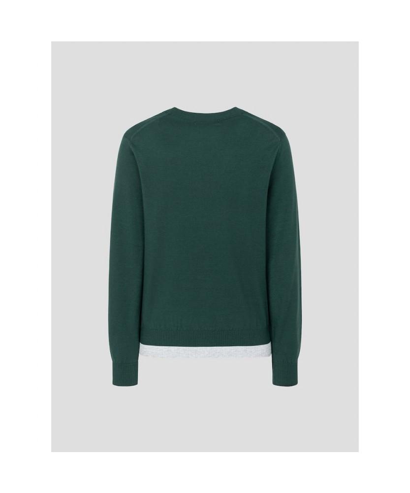 BEANPOLE GOLF Women'S Round Neck Long Sleeve Pullover Green
