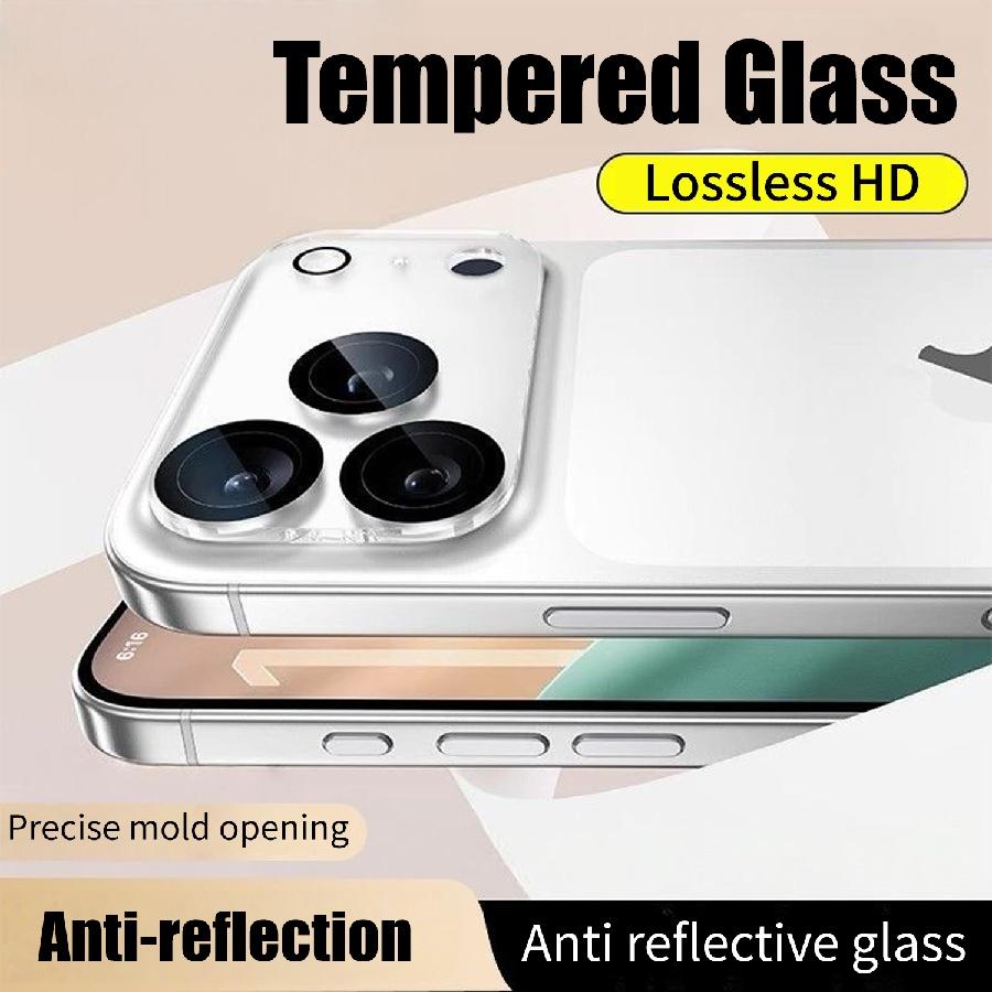 For iPhone Air 17 16 15 14 13 12 Mini 11 Pro Max Rear Lens Tempered Glass Screen Protector