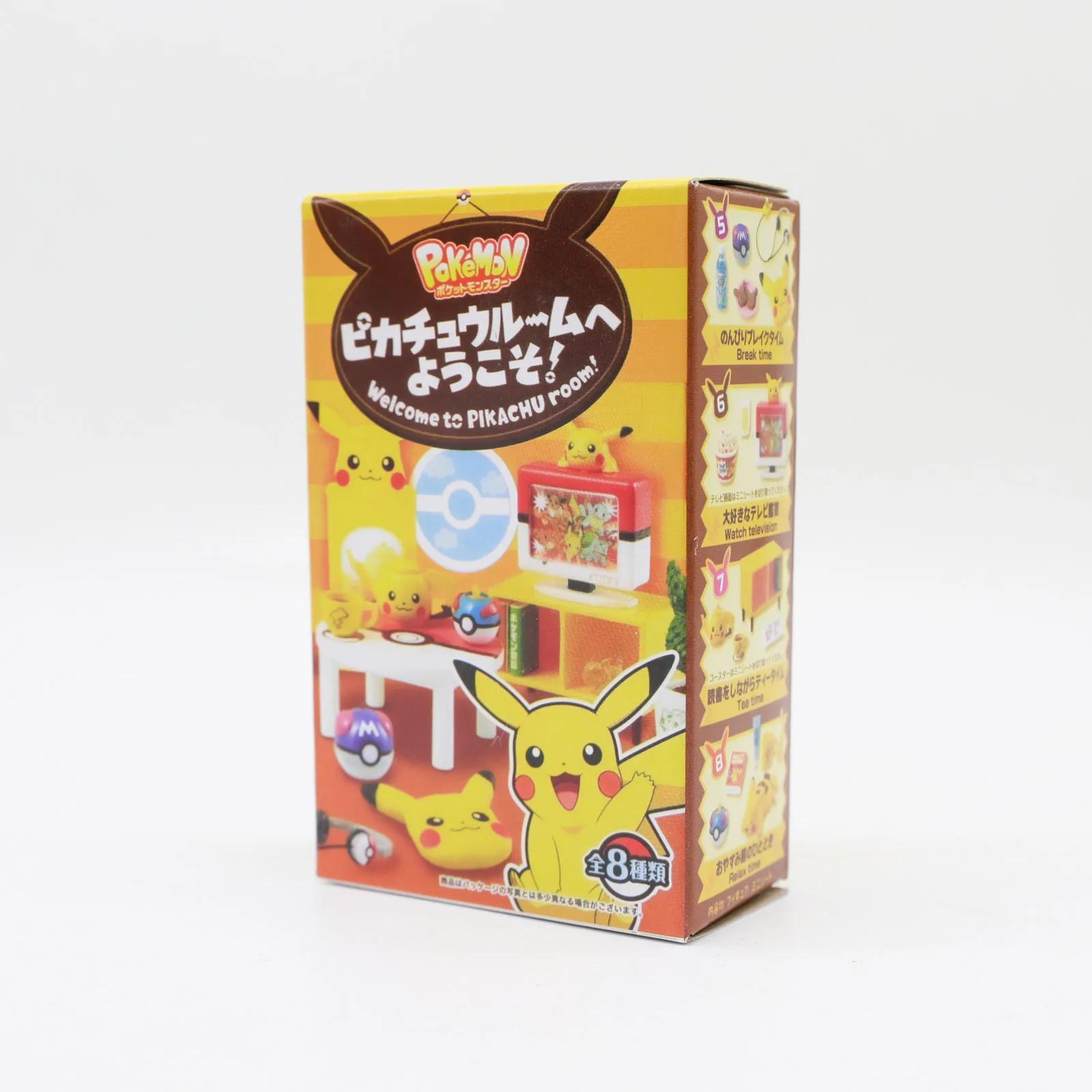 

Покемон Пикачу Комната Миниатюрная Сцена Реквизит Слепая Коробка Аниме Фигурки Игрушка Настольное Украшение Детские Подарки на День Рождения