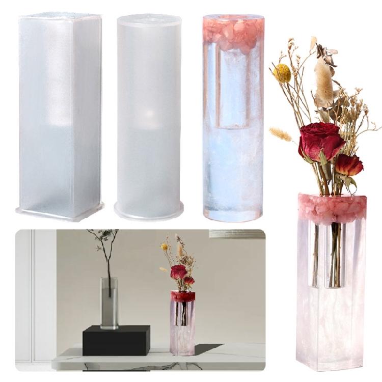 Flower Vase Resin Casting Mold Pen Holder Epoxy Cup Mould DIY Craft Organizer