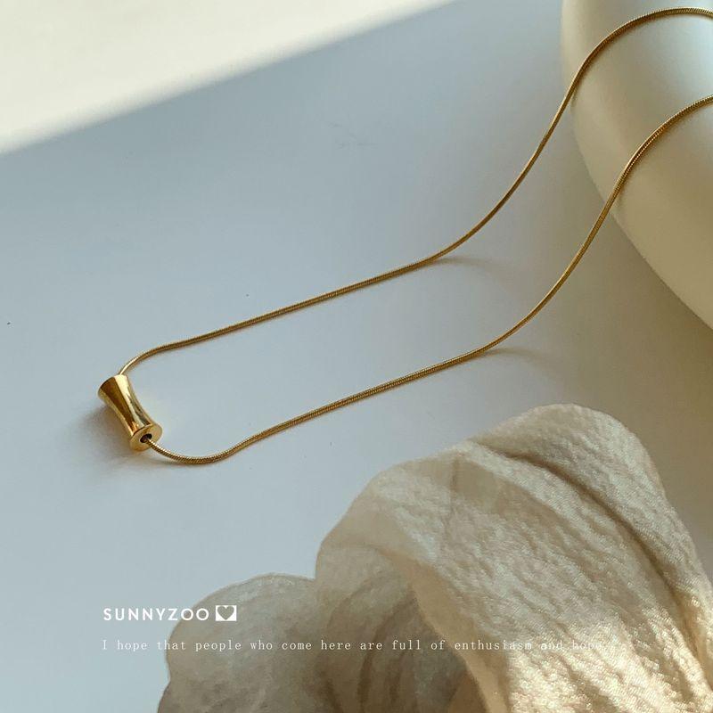 

Sunny Zoo | Titanium Steel Necklace Collection Fashion Ins Fashionable Special Interest Light Luxury Metal Fall and Winter Twin Necklace Small Waist(42+5 cm)