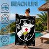 Football Club Emblem Beach Towel, Microfiber Beach Towel, Perfect For Pool, Beach, Travel, Home Decor Beach Party Fan gifts