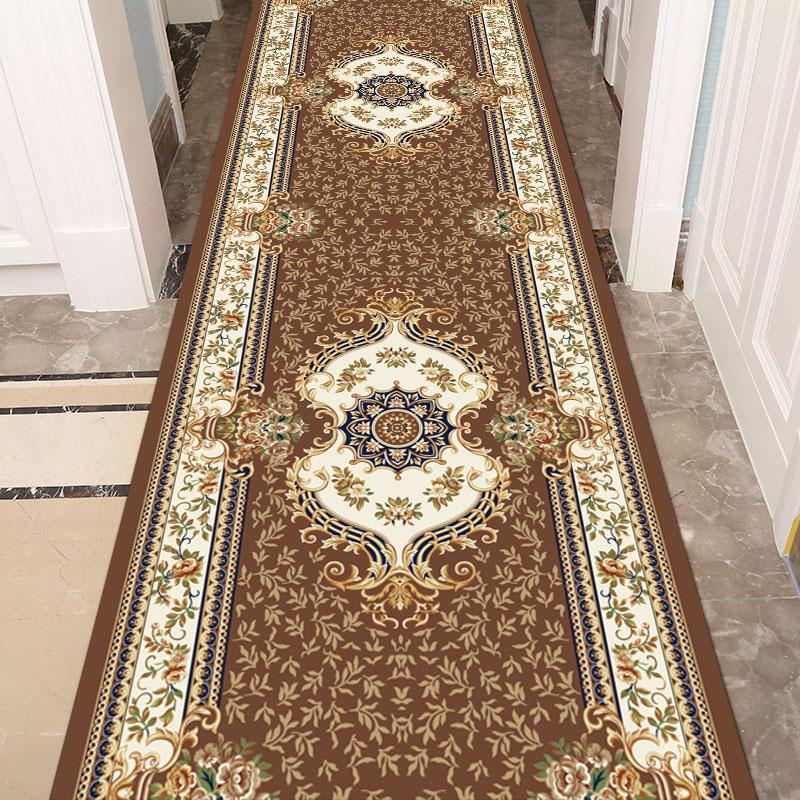 Morocco Style Long Corridor Carpet Decoration Home Entrance Carpet Non-slip Washable Hotel Commercial Floor Mat Custom Rug