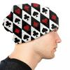 Cool Poker Bonnet Hats Hip Hop Knit Hats For Unisex Women Autumn Winter Warm Gambling Card Game Skullies Beanies Caps