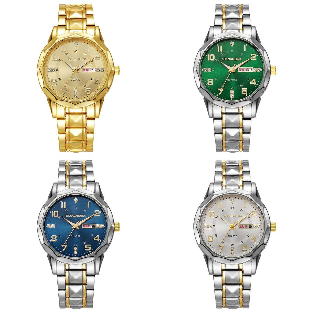 Mens Quartz Wristwatch With Night Light And Date Display For Business Use