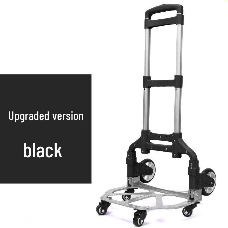 Folding Cargo Cart: Compact Hand Truck and Small Trailer for Pushing, Pulling, and Luggage Transport