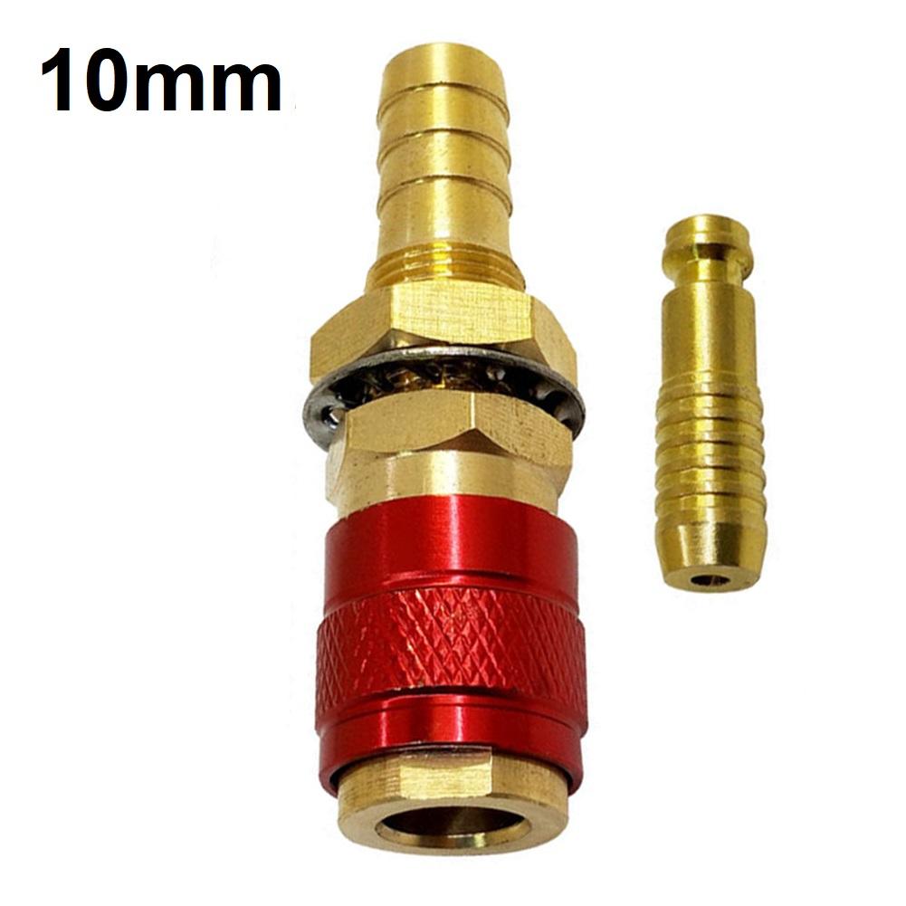 

1/3pcs Gas & Water Quick Connector For Tube Inner Diameter 10mm With Hose Quick Connector Soldering Supplies красный