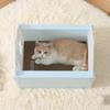 Foldable Cat House with Cat Scratching Board Waterproof Pet House Washable Cat Cave House Breathable Dog Nest Removable Cat Bed