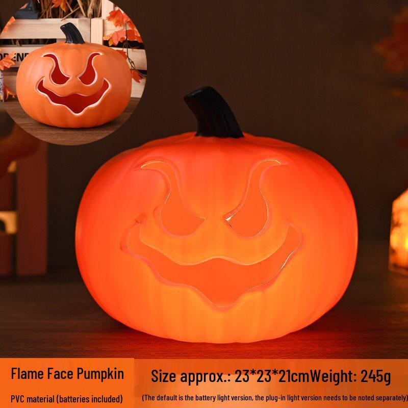 Halloween Light-Up Hollow Pumpkin Lantern for Outdoor Decor