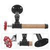 Iron Pipe Wall Bracket -mounted Paper Towel Countertop Holder Tubular for Bathroom Vintage Kitchen Dispenser Towel Hanger
