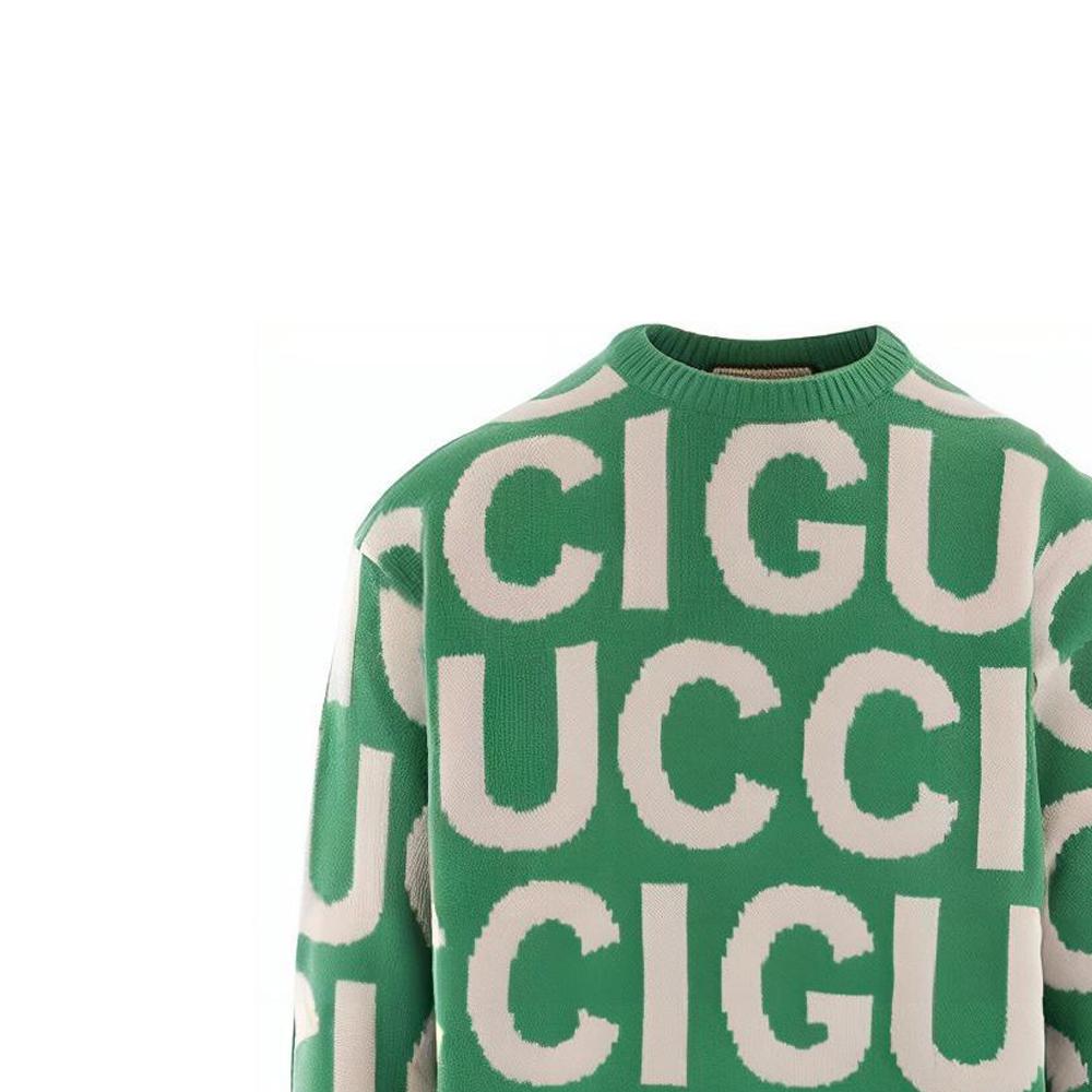 GUCCI All Over Logo Intarsia Knit Sweater 763672-XKDLV-3521
