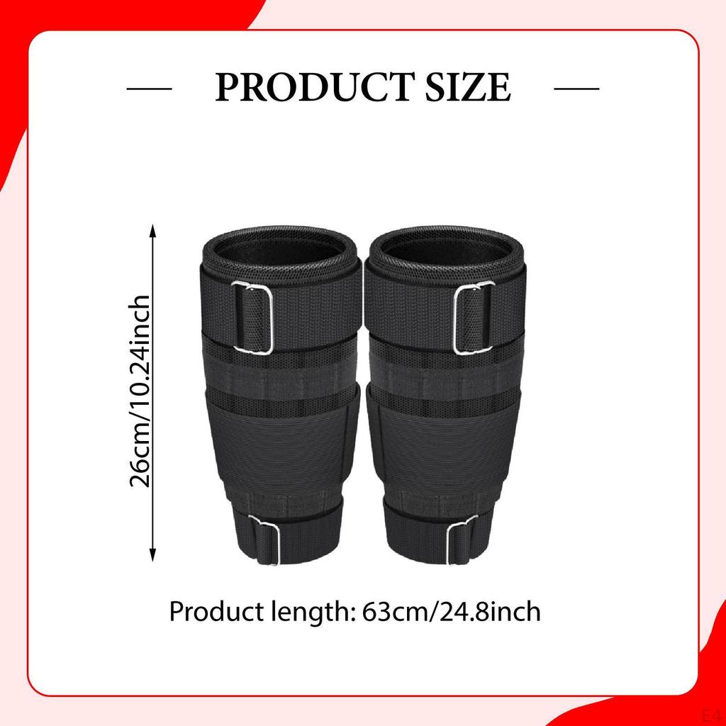 2 Pieces Adjustable Weight Set for Ankle And Wrist In Exercise
