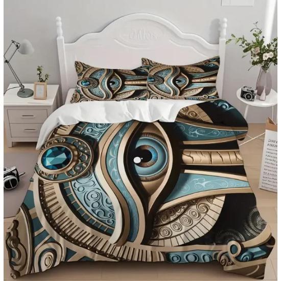 Evil Eyes Duvet Cover Sets For Teens Adults Exotic Bohemian Quilt Covers Bedroom Decor 2 Pillowcases 1 Duvet Cover No Comforter