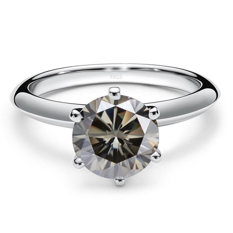 Bague Ringen 5ct 11mm Big Real Moissanite Ring For Women S925 Sterling Silver Fine Jewelry Wedding Engagement Anniversary Gift