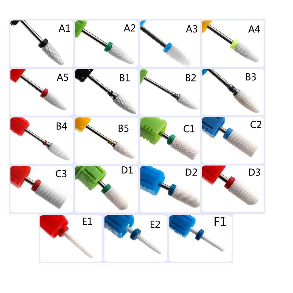 Tools Manicure Pedicure Nail Drill Bit  Diamond Ceramic For Electric Milling Machine Nail Cutter