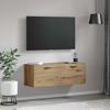Wall Cabinet 100 X 36.5 X 35 Cm Engineered Wood Artisan Oak