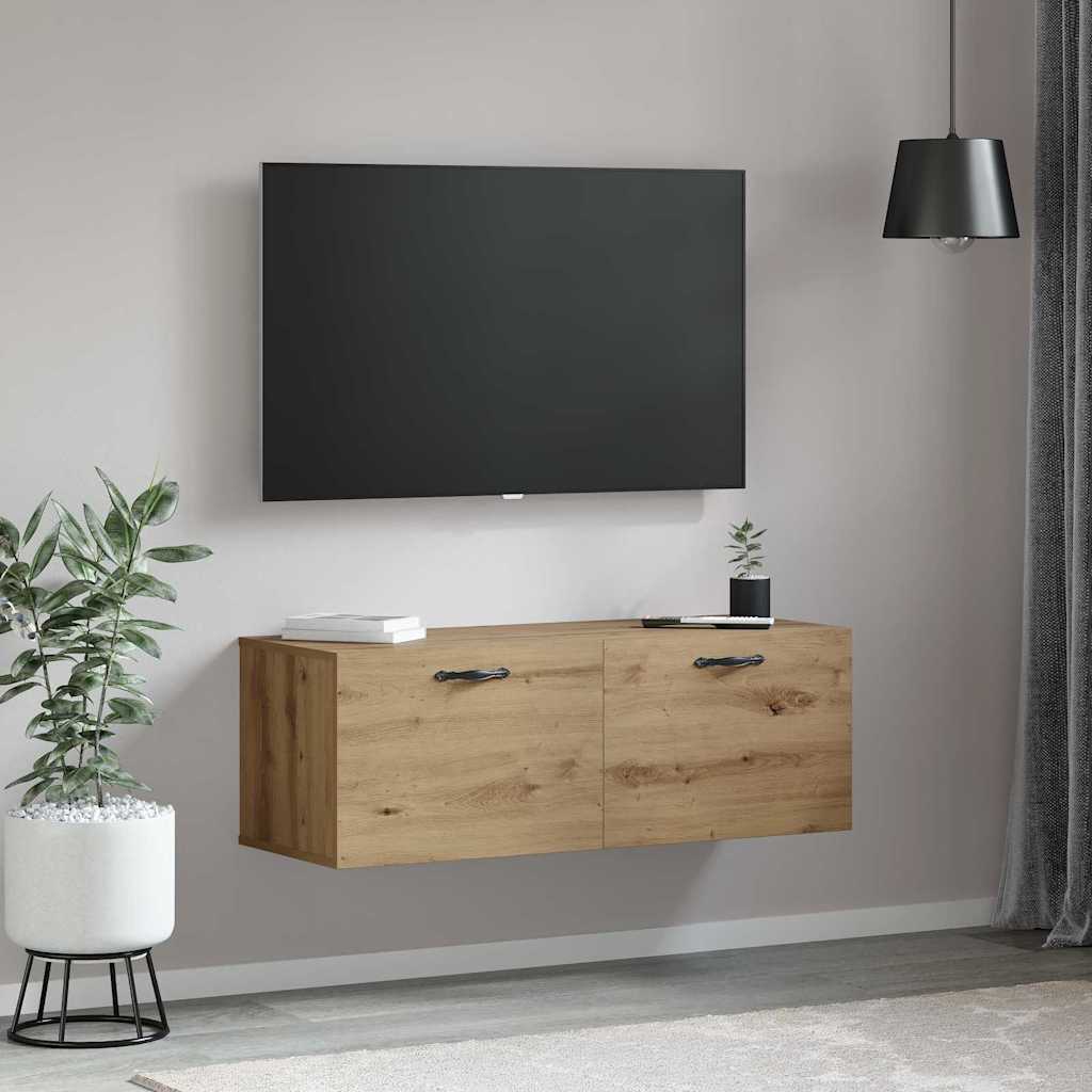 Wall Cabinet 100 X 36.5 X 35 Cm Engineered Wood Artisan Oak