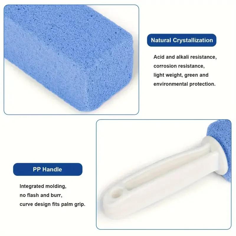 Float Stone Toilet Cleaning Brush, Toilet Seat Stains, Yellow Scale Brush, Bathroom Crevice Plastic Brush, Cleaning Rod