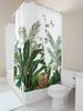 GAETropical Plant Shower Curtain for Bathroom - Waterproof and Durable with Rust-Proof Hook Suitable for Wet and Dry Separatio