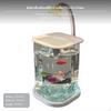Creative Betta Fish Vessel, Desktop Glass Aquatic Habitat with Lightemitting Diode, Mini Decor Ice